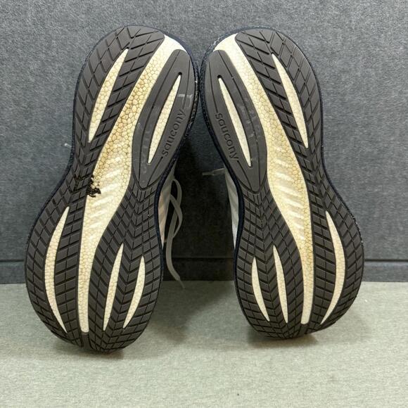 Saucony Triumph 22 Mens Size 12.5 White Blue Athletic Running Shoes Sneakers - Picture 12 of 15